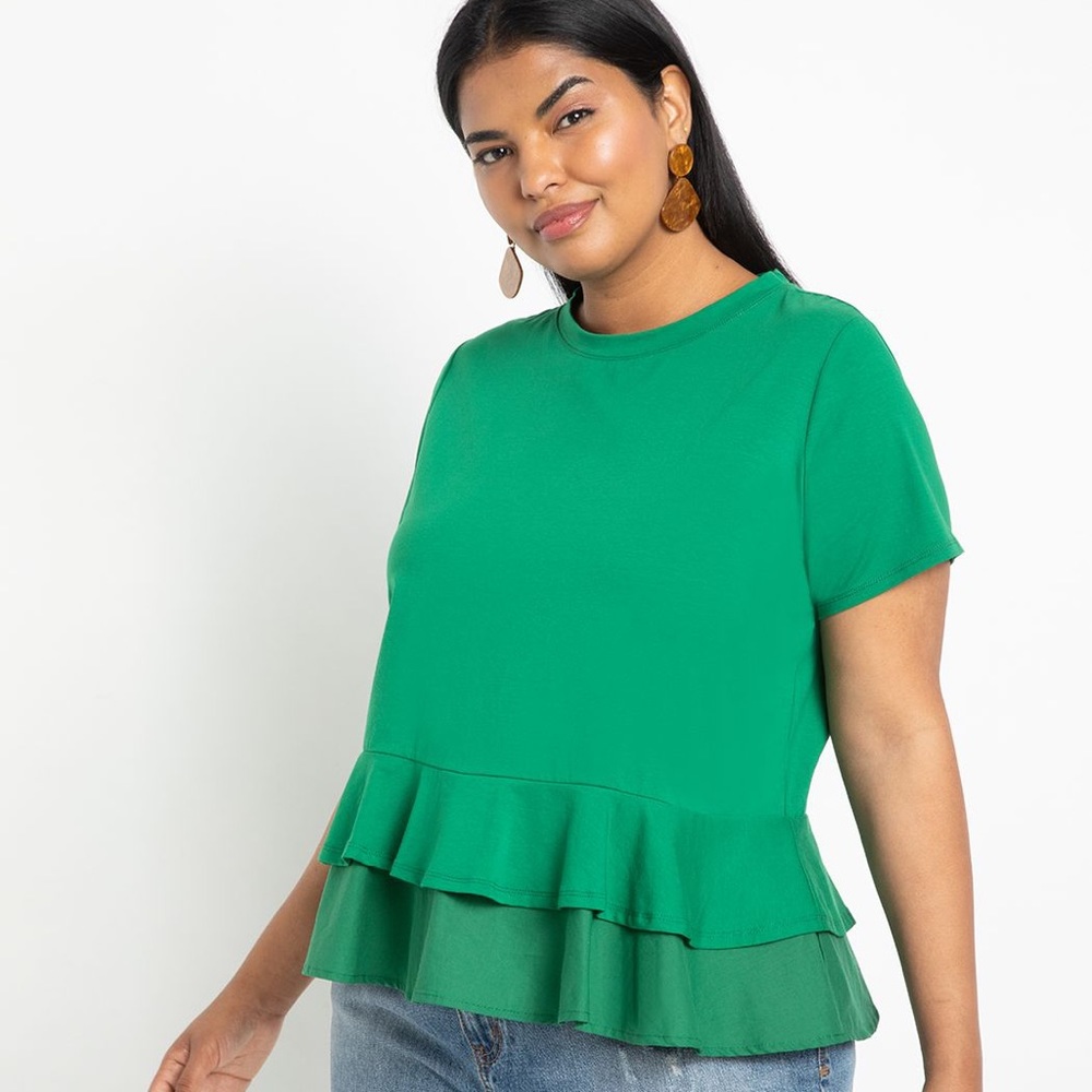 Eloquii Ruffle Tee